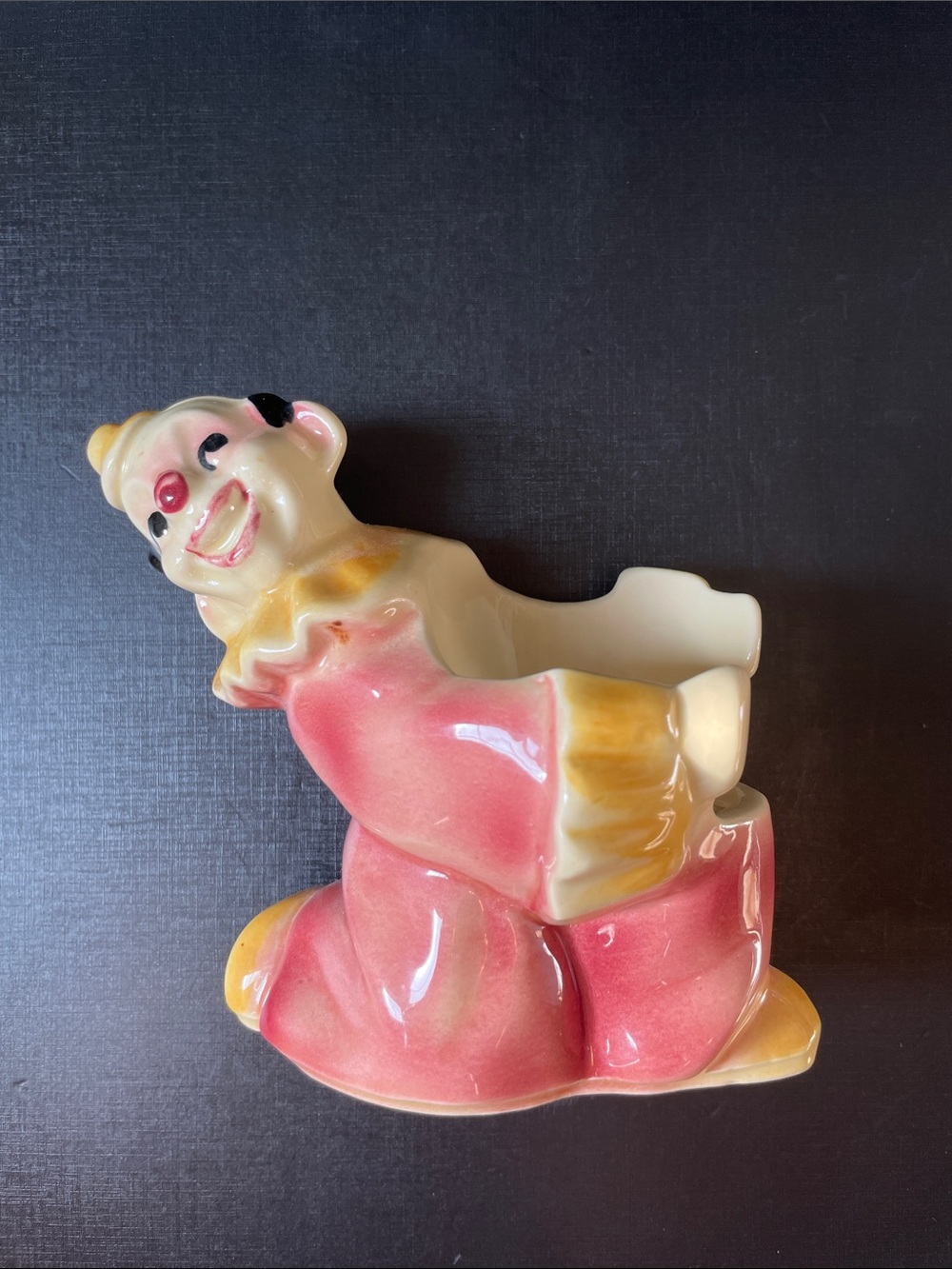 1950s Shawnee Pottery Jo Jo the Circus Clown Planter Votive Holder Model #619